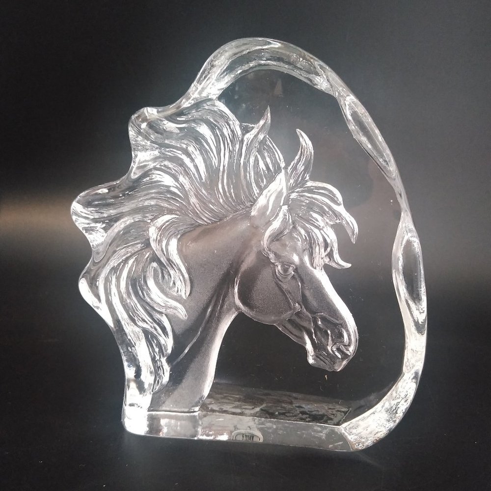 YWHL Crystal Horse Petfect Gift for Horse Lover, Engraved Horse Figurine